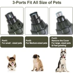 PATPET N60 6-Speed Electric Rechargeable Cat & Dog Nail Grinder, Army Green -Cozy Paws 970446 PT2. AC SS1800 V1701882920