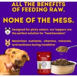 HOLI Elk & Venison Grain-Free Freeze-Dried Dog & Cat Food Topping, 3-oz Bag -Cozy Paws 970782 PT2. AC SS1800 V1699635740