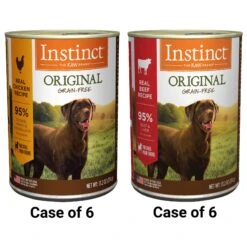 Instinct Original Grain-Free Real Beef Recipe Natural Wet Canned Dog Food & Instinct Original Grain-Free Real Chicken Recipe Natural Wet Canned Dog Food
