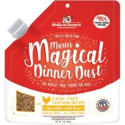 Stella & Chewy's Marie's Magical Dinner Freeze-Dried Raw Dust Grass-Fed Beef Dog Food Topper & Stella & Chewy's Marie's Magical Dinner Dust Freeze-Dried Raw Cage-Free Chicken Dog Food Topper -Cozy Paws 971686 PT5. AC SS1800 V1696337933