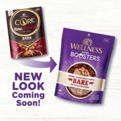 Wellness CORE Bowl Boosters Bare Turkey Freeze-Dried Dog Food Mixer Or Topper & Wellness CORE Bowl Boosters Bare Beef Freeze-Dried Dog Food Mixer Or Topper -Cozy Paws 971694 PT2. AC SS1800 V1703194264