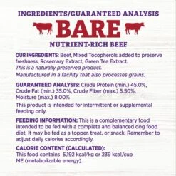 Wellness CORE Bowl Boosters Bare Turkey Freeze-Dried Dog Food Mixer Or Topper & Wellness CORE Bowl Boosters Bare Beef Freeze-Dried Dog Food Mixer Or Topper -Cozy Paws 971694 PT4. AC SS1800 V1703194264