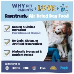 Pawstruck Fish Recipe Grain-Free Air Dried Dog Food -Cozy Paws 971974 PT2. AC SS1800 V1696360077