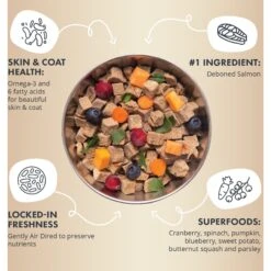 Health Extension Salmon Recipe Non-GMO Air-Dried Dog Food, 2-lb Bag -Cozy Paws 972262 PT4. AC SS1800 V1698169665