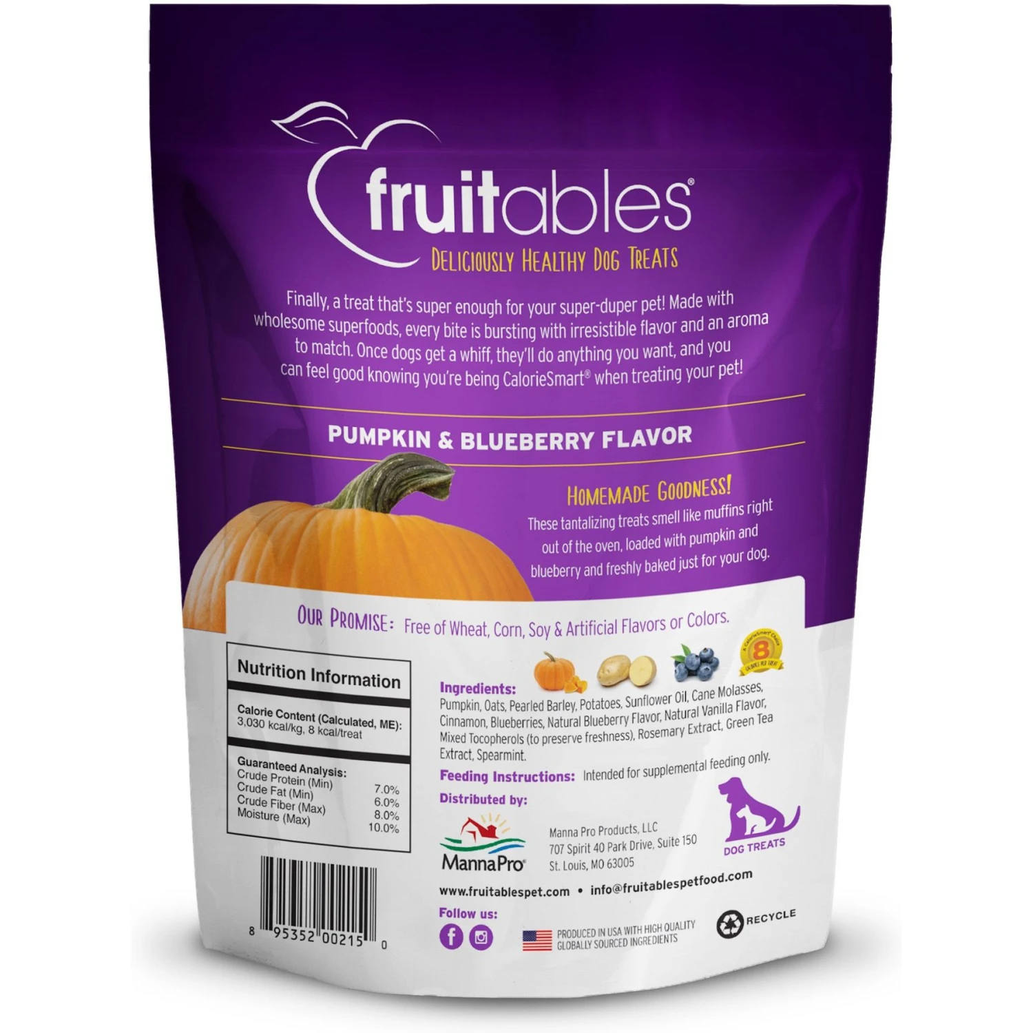 Fruitables Pumpkin & Blueberry Flavor Dog Treats + 2 Items 5 Fruitables Pumpkin & Blueberry Flavor Dog Treats + 2 Items - Image 3
