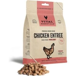 Vital Essentials Freeze-Dried Raw Chicken Entree Mini Nibs Dog Food + 2 Items -Cozy Paws 985894 PT4. AC SS1800 V1698186964