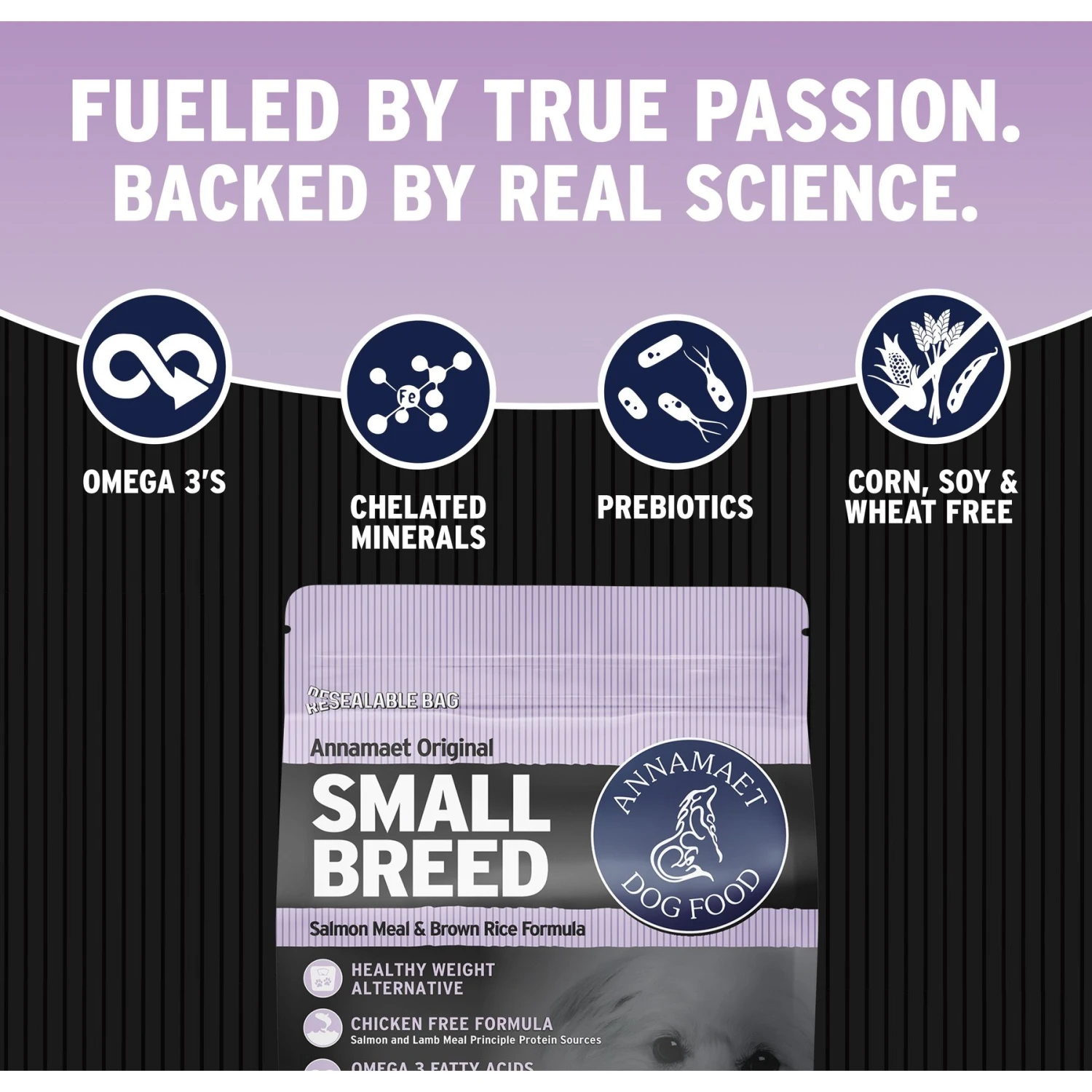 Annamaet Original Small Breed Salmon Formula Dry Dog Food 5 Annamaet Original Small Breed Salmon Formula Dry Dog Food - Image 3