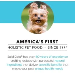 Solid Gold Mighty Mini Chicken & Salmon Recipe In Gravy Grain-Free Small & Medium Breed Dog Food Cups -Cozy Paws 98695 PT5. AC SS1800 V1543522432