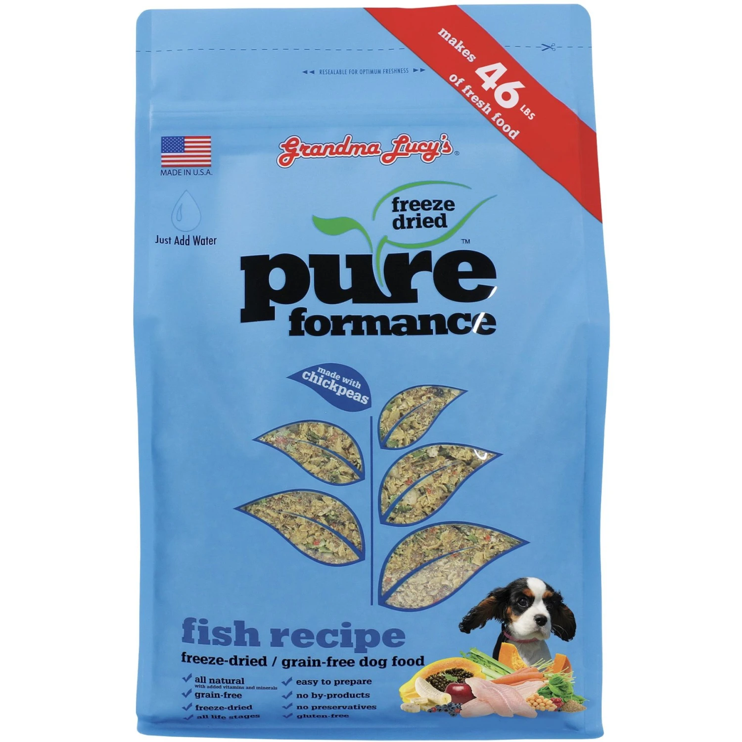Grandma Lucy's Pureformance Fish Recipe Grain-Free Freeze-Dried Dog Food 3 Grandma Lucy's Pureformance Fish Recipe Grain-Free Freeze-Dried Dog Food