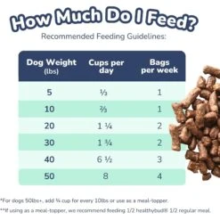 Healthybud Beef Meal Bites Freeze-Dried Dog Food, 14-oz Bag -Cozy Paws 992558 PT5. AC SS1800 V1702938489